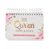 Floral-decorated Quran reminder kalender met inspirerende reminders voor dagelijkse reflecție