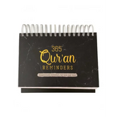 365 Qur'an reminders -zwart met goudfolie - Islamboekhandel.nl