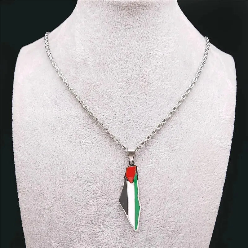 Palestina hanger met ketting -luxe - Sieraad