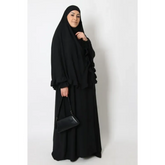 Abaya en Khimarset Ruffle - Islamboekhandel.nl