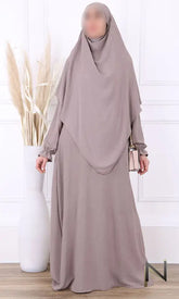 abaya en khimar set Salima - Islamboekhandel.nl