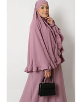 Abaya en Khimarset Ruffle - Islamboekhandel.nl