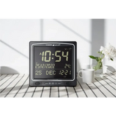 Adhan klok Al Harameen HA-7025BB zwart - Islamboekhandel.nl