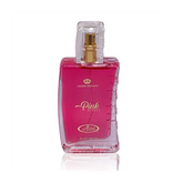 Roze parfumfles van Al-rehab Parfum Pink Breeze met een zachte geur