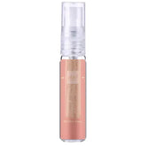 Een strakke, transparante sprayfles met een roségouden metalen label en een doorzichtige dop, ang ham second song product