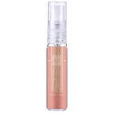 Een strakke, transparante sprayfles met een roségouden metalen label en een doorzichtige dop, ang ham second song product