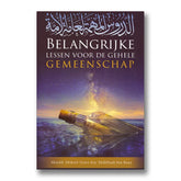 Boek cover met fles in water voor belangrijke lessen voor de gehele gemeenschap