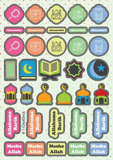 Beloningsstickers -kids dots - Islamboekhandel.nl