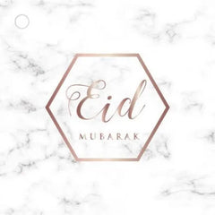Cadeaukaartjes Eid mubarak -marmer 4 stuks I-Creations