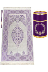 Cadeauset gebed cilinder -paars - Islamboekhandel.nl