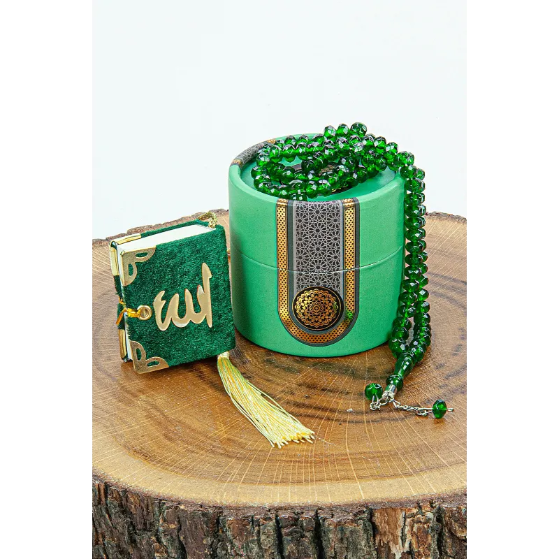Cadeauset gebed mini cilinderbox - Groen