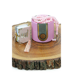 Cadeauset gebed mini cilinderbox - Roze