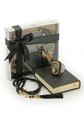 Cadeauset klein met koran/tasbih -Zwart - Islamboekhandel.nl