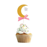Cupcake topper maan -rose (6 stuks) - Islamboekhandel.nl