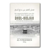 Zwartwit moslimposter met Kaaba en superioriteit tien dagen Dhul-Hidjah