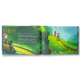 Open kinderboek De vijver van de Profeet met kleurrijke illustraties