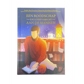 Boek met illustratie van een man lezen voor boodschap exclusief gericht aan mannen