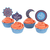 Eid Mubarak Cupcake decoratie set 24st. - Islamboekhandel.nl