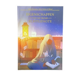 Boekcover met illustratie van een moslima eigenschappen lezende vrouw en kat bij Ibn Baaz Bookstore