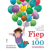 Familieboek Fiep Westendorp met jongen die ballonnen vasthoudt op de cover