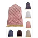 Gepatternte gebedskleed koepel dik met franjes, zacht en nieuw model