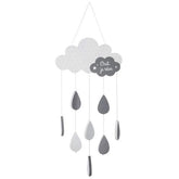Cloud en regendruppel baby mobiel voor hanger wolk, zacht en rustgevend design