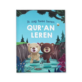 Kinderen boek cover met twee lieve beren over Qur’an leren
