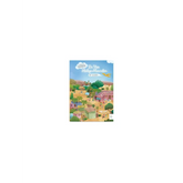 Gezicht op kleurrijk islamitisch zoekboek met leuke stickers en heilige maanden thema