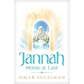 Boekomslag met kasteel voor Jannah Home at Last door Omar Suleiman, jouw eeuwige thuis