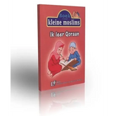 Rood hardcover kinderboek Ik leer Qoraan uit Kleine moslims serie met cartoon moslimkinderen