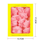 Pink stervormige koekje-uitstekers uit mooie set koekjes uitstekers voor Ramadan/Eid