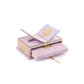 Koranbox met Luxe Fluweel Beklede Koran -Roze - Islamboekhandel.nl