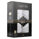 Luxe Ihram verpakking met displayvenster en vierlagige structuur biedt comfort