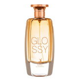 Elegante parfumfles van Maison Alhambra Glossy met rosegouden dop en glossy tekst