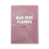 Pink planner met sterren voor kids, mijn deen planner kids, perfect voor planners kids