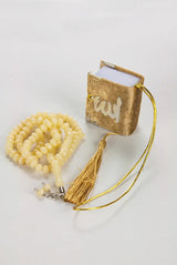 Mini cadeauset met tasbih + koran (verkrijgbaar in meerdere kleuren) - Islamboekhandel.nl