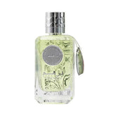 Glazen parfumfles met zilveren deksel en decoratief zilveren embleem voor Zaafaran Dirham Silver