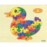 Duck-shaped puzzel met Arabische letters voor educatief plezier en puzzel arabische letters