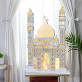 Ramadan Luxe houten kalender met LED licht (verkrijgbaar in wit of Zwart) -Variant2 - Islamboekhandel.nl