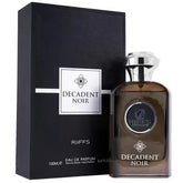 Riffs Parfum Decadent Noir Arabische Parfum met donkere glazen fles en zilveren dop