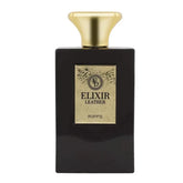 Elexir Leather Riffs Parfum Arabische Parfum fles met zwarte en gouden details
