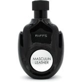 Zwart Riffs Parfum flesje met witte label voor Masculin Leather Arabische Parfum