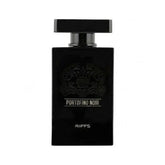 Riffs Parfum Portofino Noir Arabische Parfum met zwart rechthoekig flesje met kroonembleem