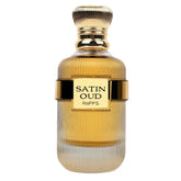 Riffs Parfum Satin Oud Arabische parfum met gouden amber fles en textuurkap