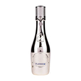 Zilveren metalen fles met getextureerde dop voor Riiffs Prive Platinuim Edp 100 Ml