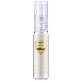 Clear glazen spuitfles met gouden schildlabel samah royale en fijn wit patroon voor luxe gebruik