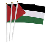 Set van 3 kleine Palestina vlaggen (14x20cm) - Islamboekhandel.nl
