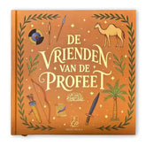 Oranje hardcover boek de vrienden van de profeet bundle 2 met middeleeuwse illustratie op de omslag