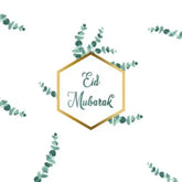 Wenskaart Eid mubarak -eucalyptus - Islamboekhandel.nl