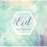 Wenskaart Eid watercolor - Islamboekhandel.nl